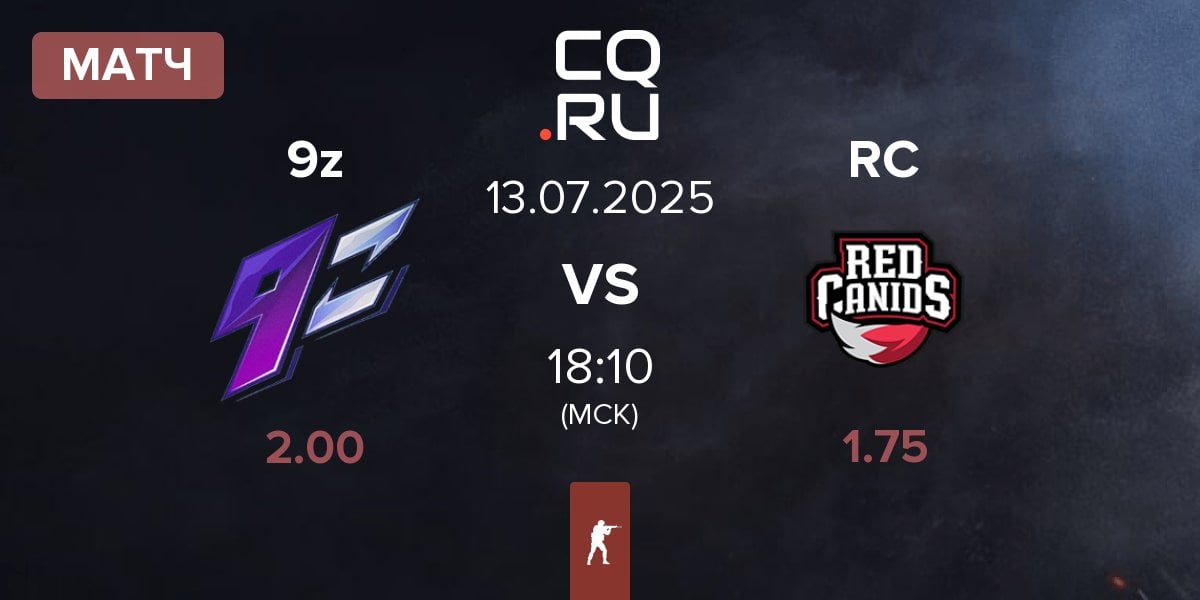 Матч 9z Team 9z vs Red Canids RC | 13.07