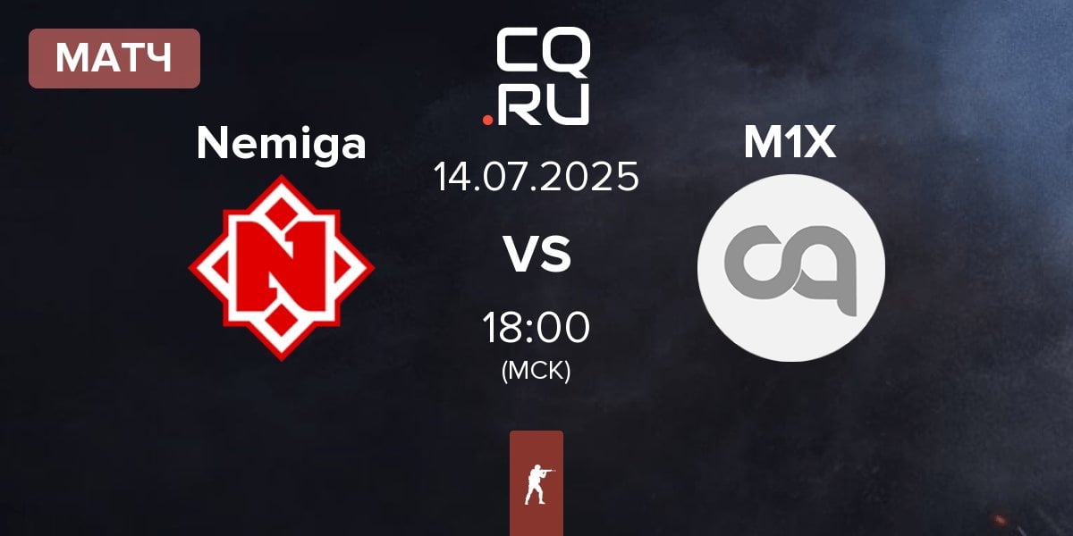 Матч Nemiga Gaming Nemiga vs M1X | 14.07