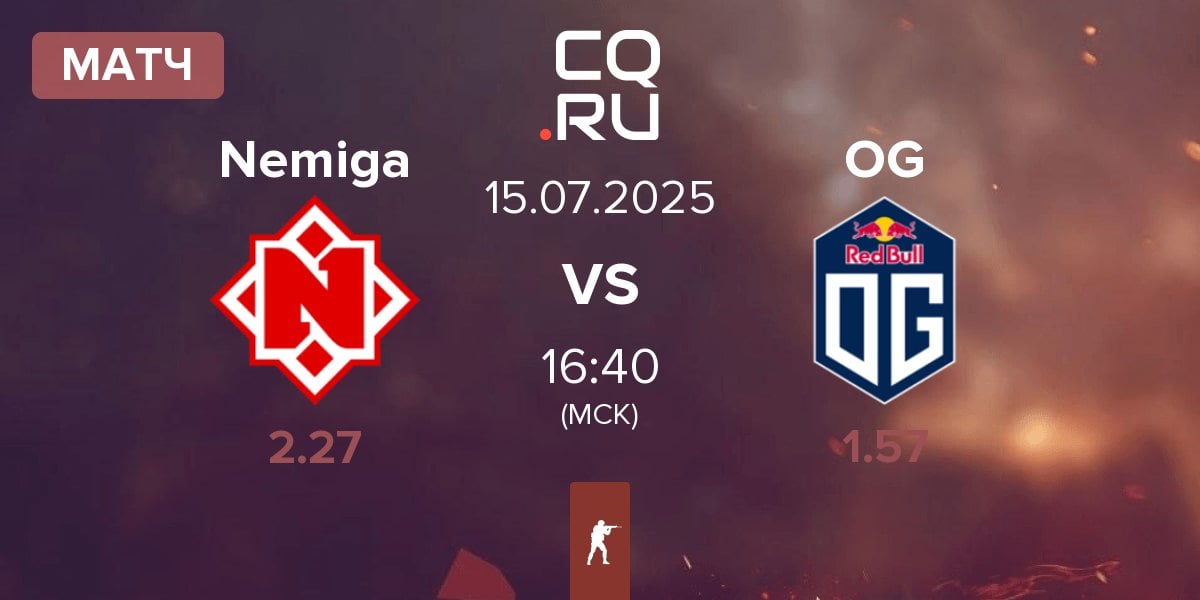 Матч Nemiga Gaming Nemiga vs OG Gaming OG | 15.07