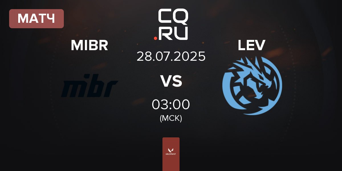 Матч Made in Brazil MIBR vs Leviatán Esports LEV | 28.07