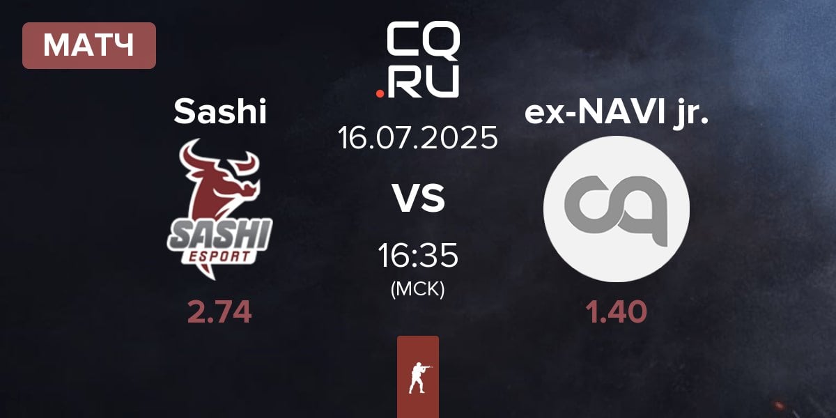 Матч Sashi Esport Sashi vs ex-Natus Vincere Junior ex-NAVI jr. | 16.07