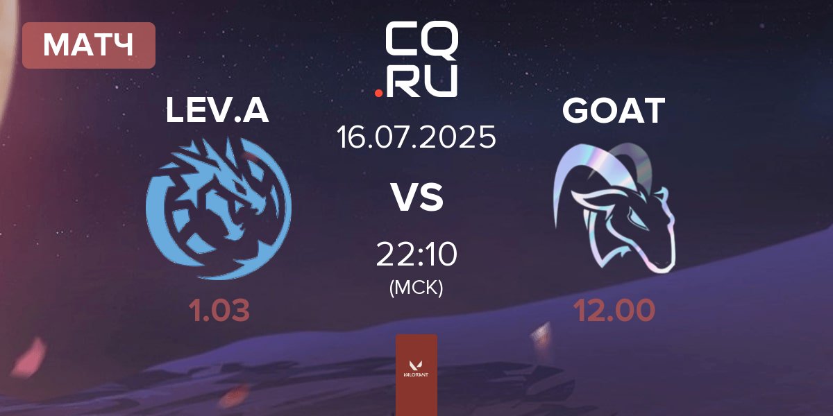 Матч Leviatán Academy LEV.A vs Las Cabras GOAT | 16.07
