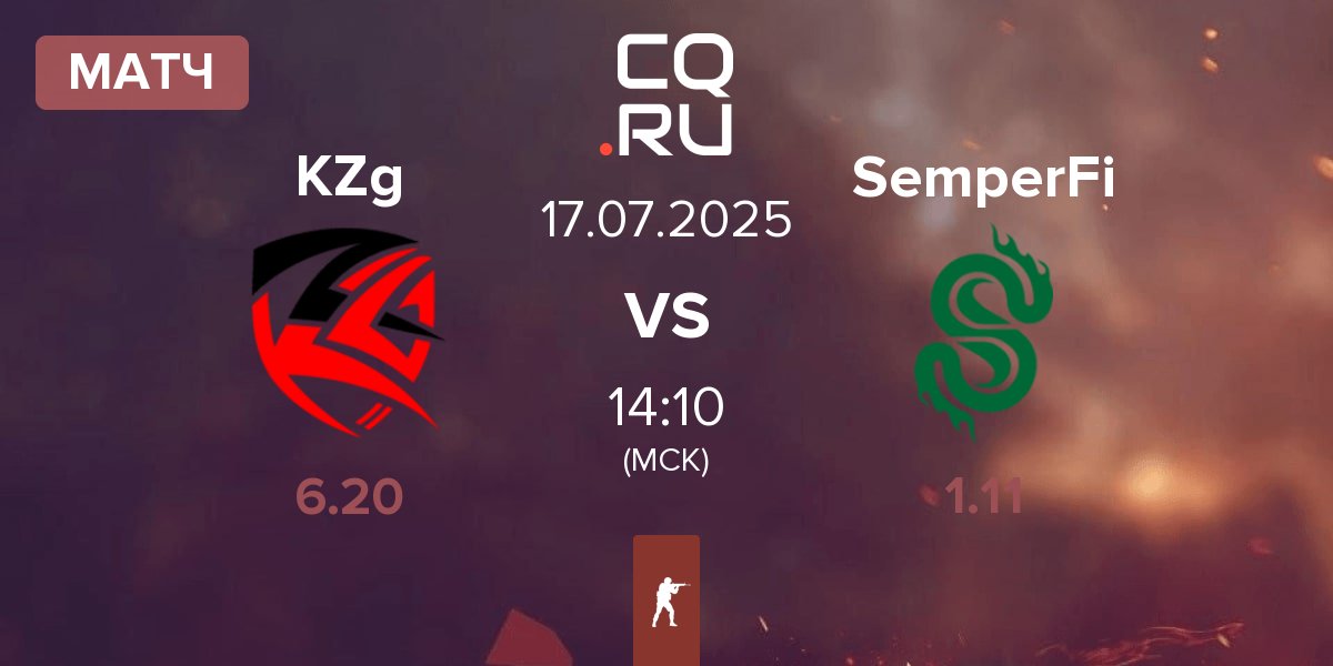 Матч KZG KZg vs SemperFi | 17.07