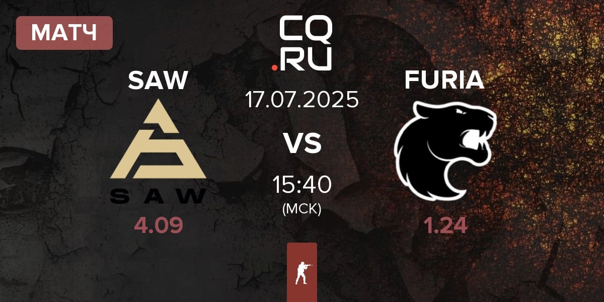 Матч SAW vs FURIA Esports FURIA | 17.07