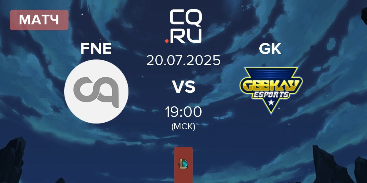 Матч FN Esports FNE vs Geekay Esports GK | 20.07