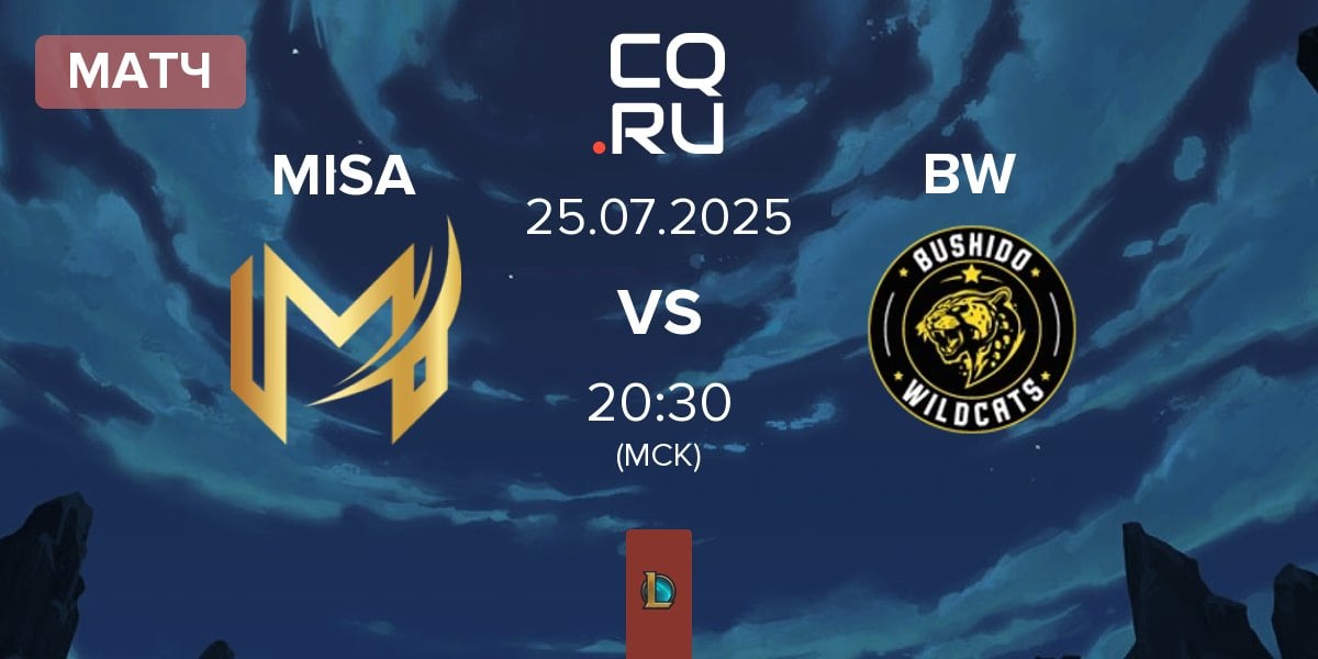 Матч Misa Esports MISA vs Bushido Wildcats BW | 25.07