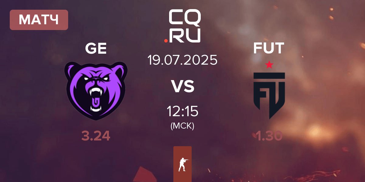 Матч Glitchtech Esports GE vs FUT Esports FUT | 19.07