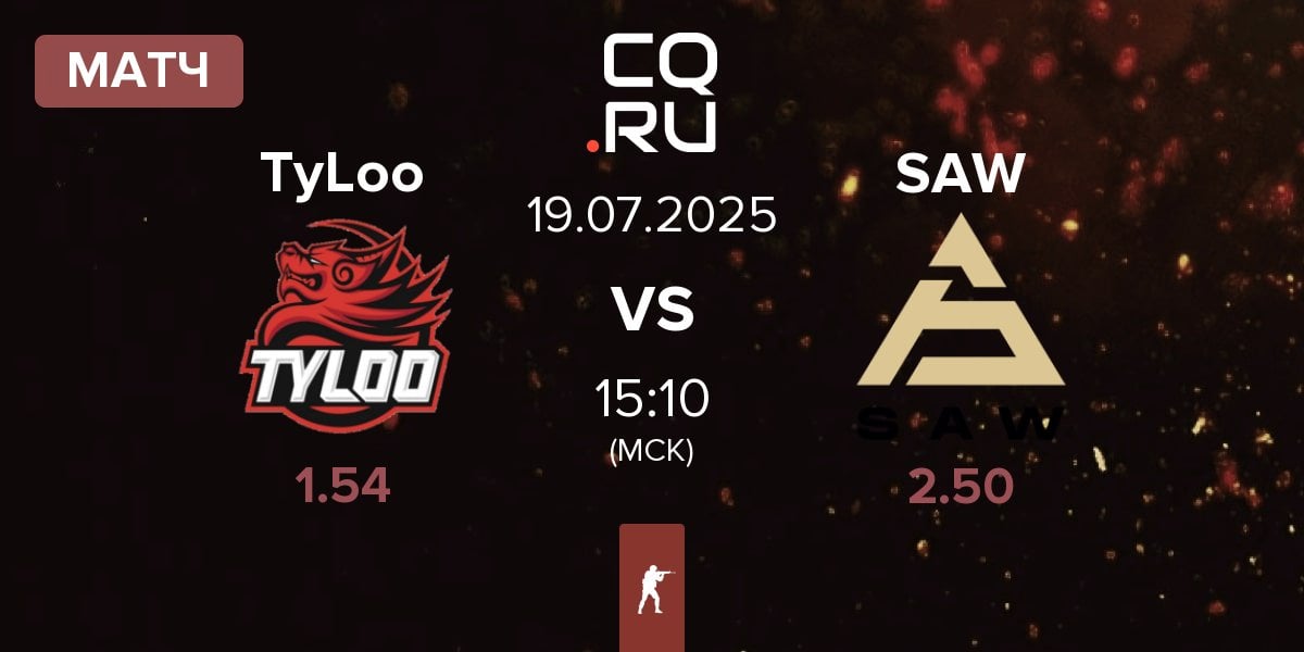 Матч TyLoo vs SAW | 19.07
