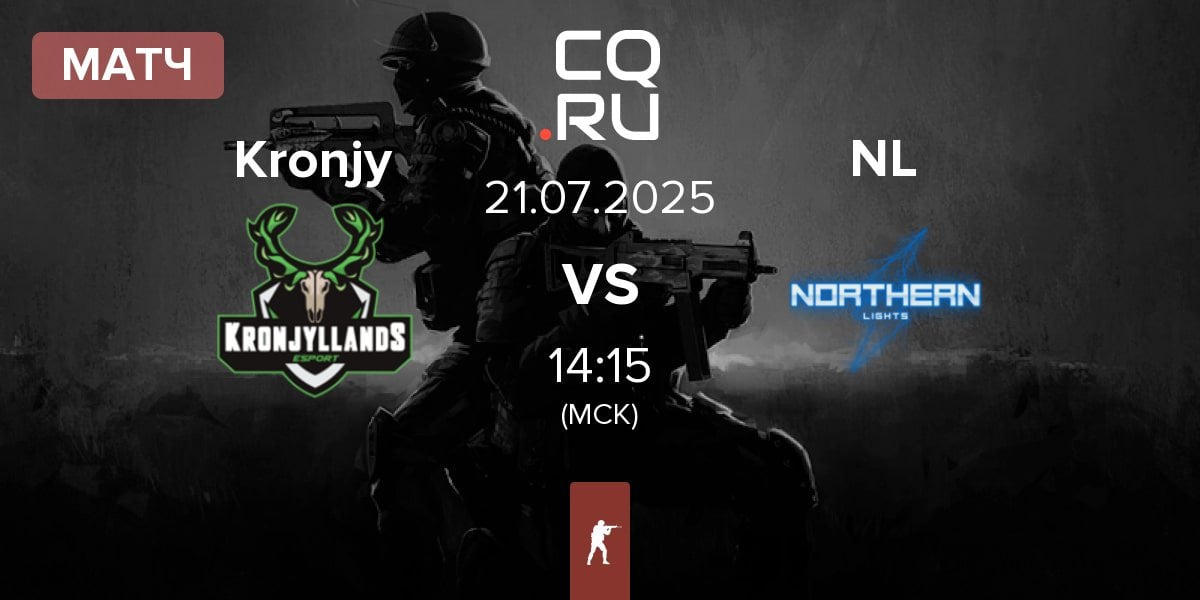 Матч Kronjyllands esports Kronjy vs Northern Lights NL | 21.07
