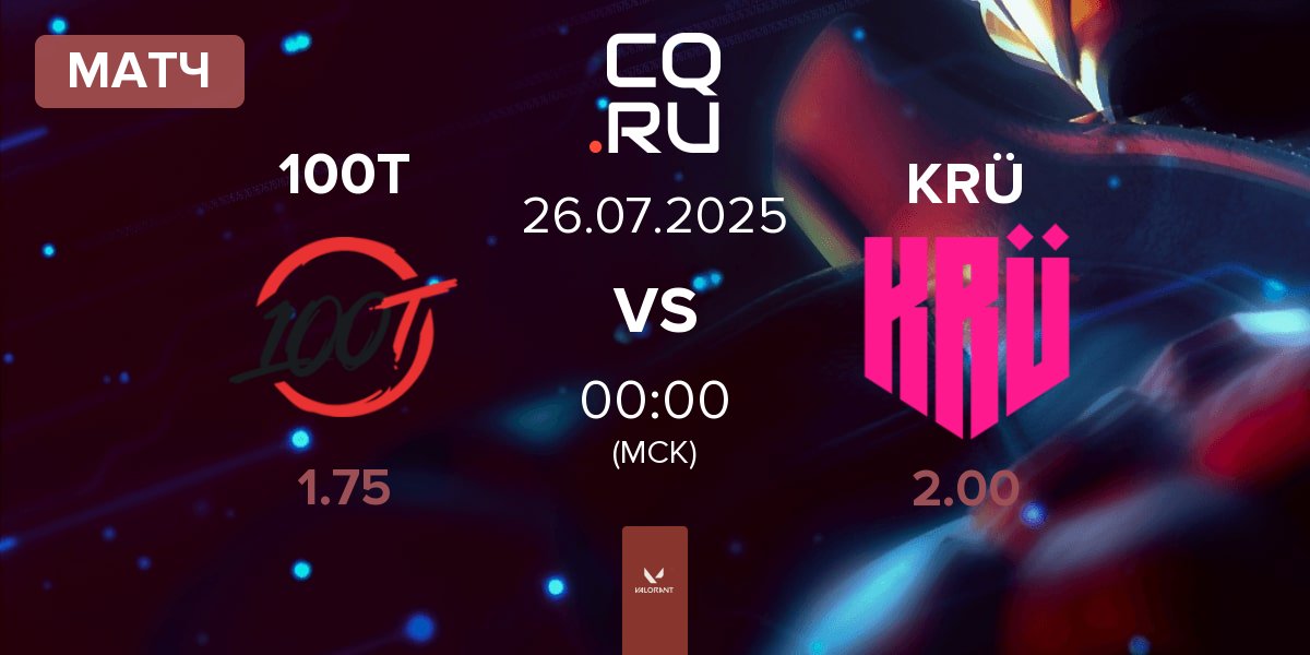 Матч 100 Thieves 100T vs KRÜ Esports KRÜ | 26.07
