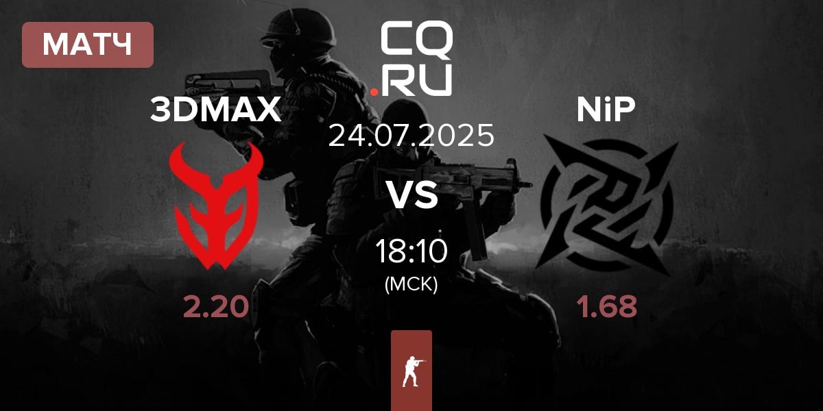 Матч 3DMAX vs Ninjas in Pyjamas NiP | 24.07