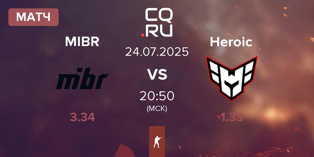 Матч Made in Brazil MIBR vs Heroic | 24.07