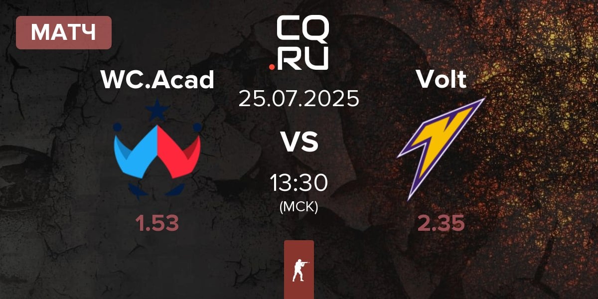 Матч Wildcard Academy WC.Acad vs Volt | 25.07