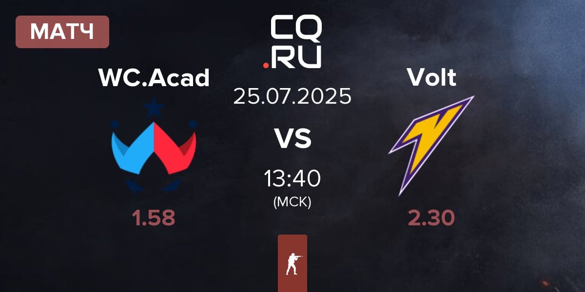 Матч Wildcard Academy WC.Acad vs Volt | 25.07