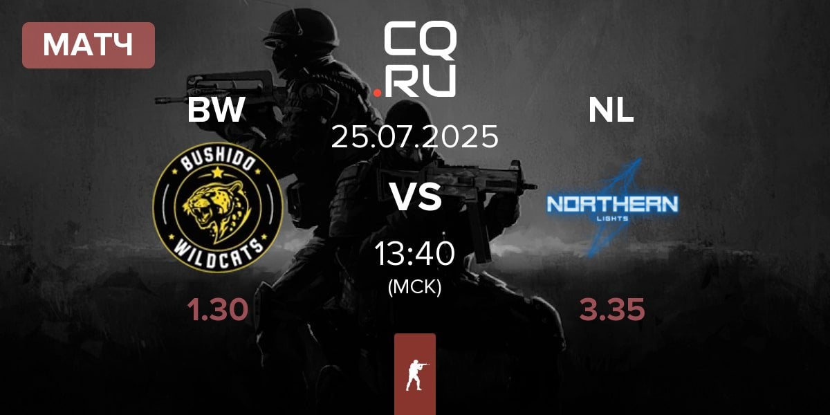 Матч Bushido Wildcats BW vs Northern Lights NL | 25.07