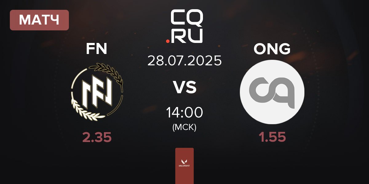 Матч FN Esports FN vs ONSIDE GAMING ONG | 28.07