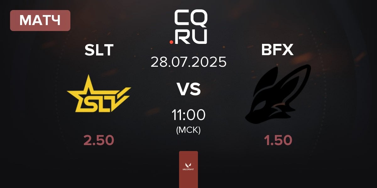 Матч SLT vs FearX BFX | 28.07