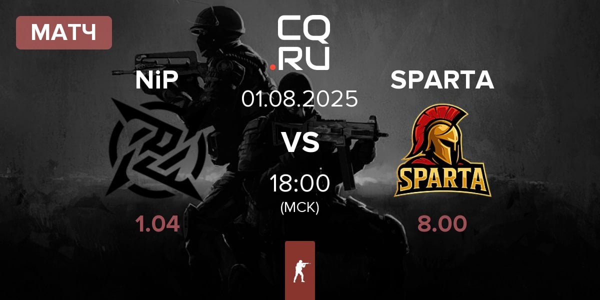 Матч Ninjas in Pyjamas NiP vs SPARTA | 01.08