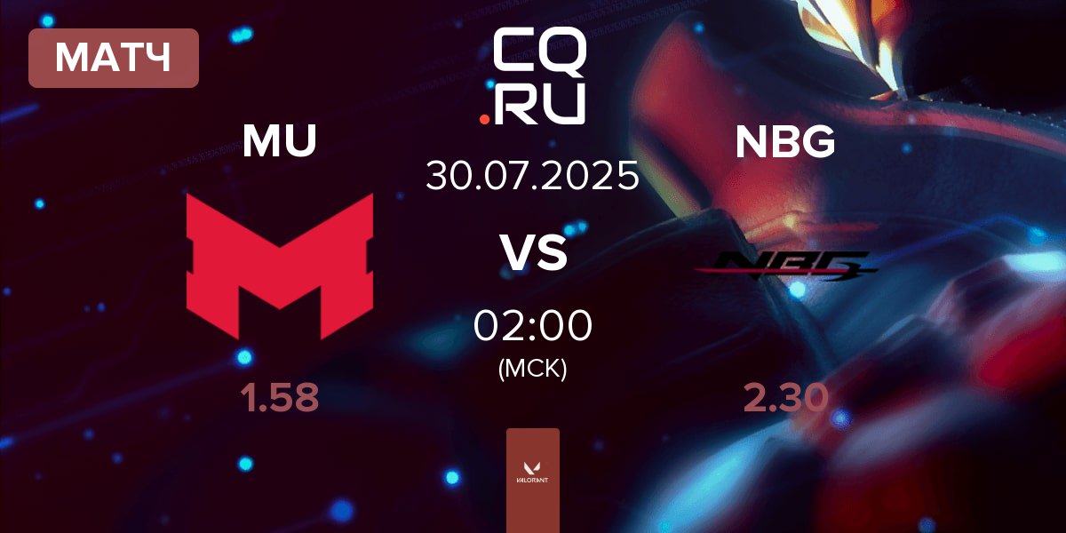 Матч Maryville University MU vs Nightblood Gaming NBG | 30.07