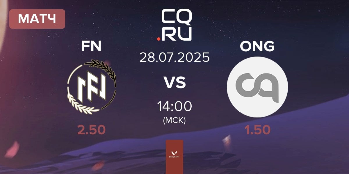 Матч FN Esports FN vs ONSIDE GAMING ONG | 28.07