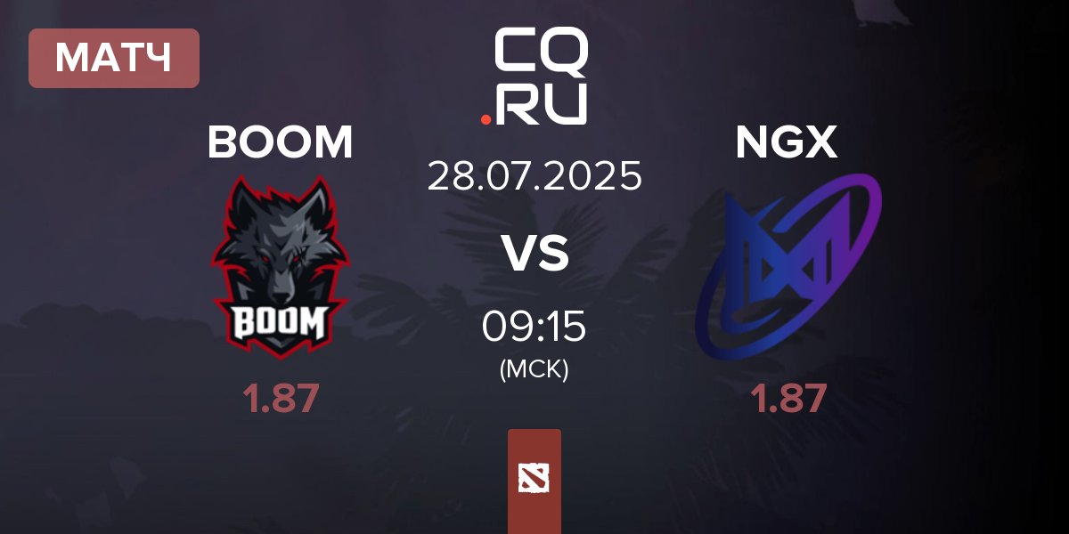 Матч BOOM Esports BOOM vs Nigma Galaxy NGX | 28.07