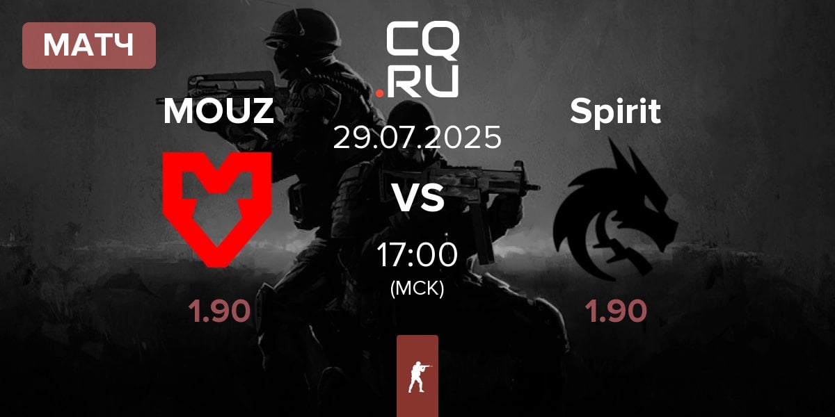 Матч MOUZ vs Team Spirit Spirit | 29.07
