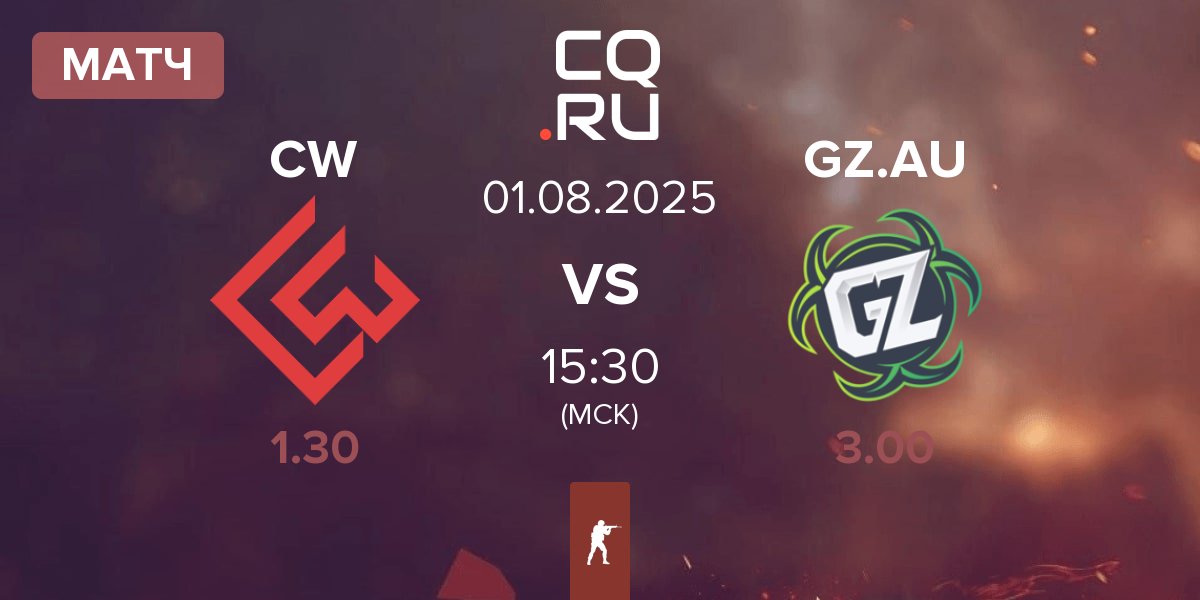Матч Chinggis Warriors CW vs Ground Zero.AU GZ.AU | 01.08