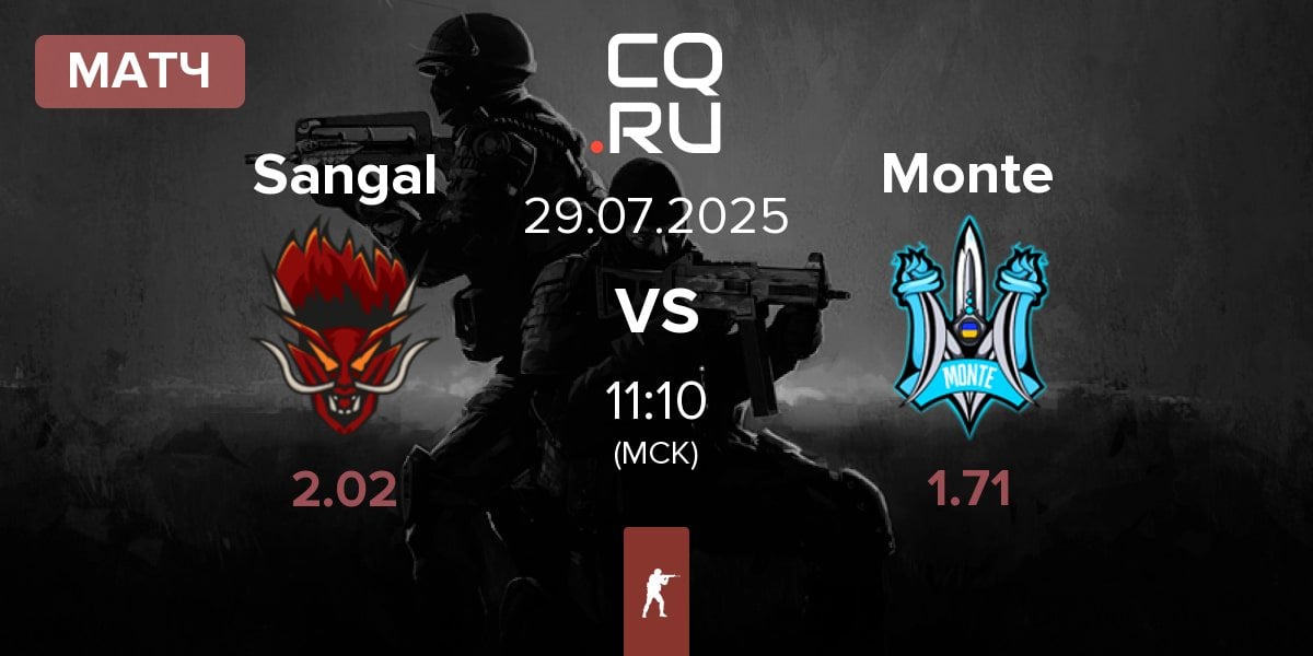 Матч Sangal Esports Sangal vs Monte | 29.07