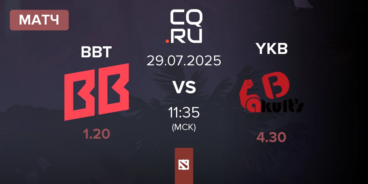 Матч BetBoom Team BBT vs Yakult Brothers YKB | 29.07