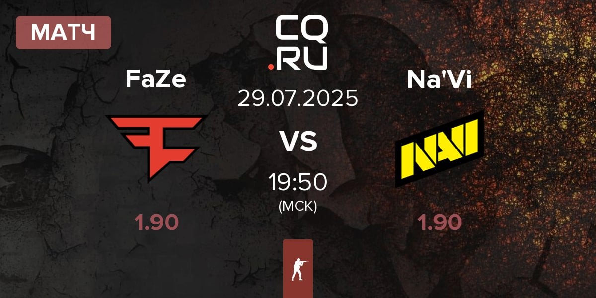 Матч FaZe Clan FaZe vs Natus Vincere Na'Vi | 29.07