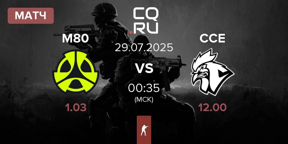 Матч M80 vs Chicken Coop Esports CCE | 29.07