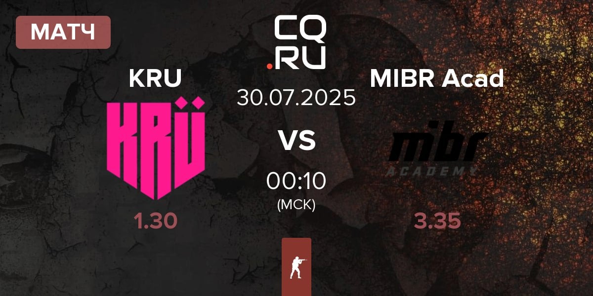 Матч KRU Esport KRU vs MIBR Academy MIBR Acad | 30.07
