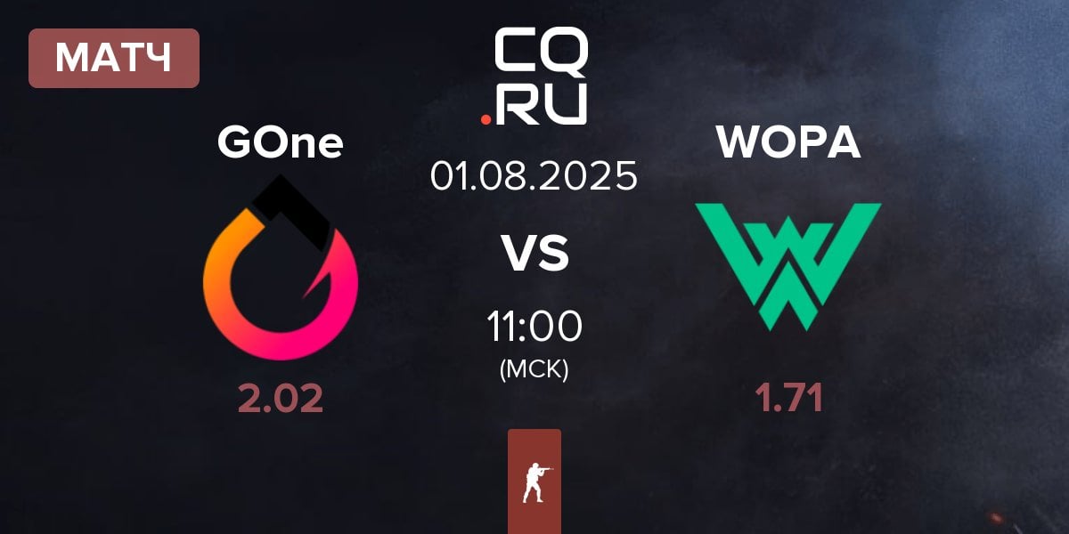 Матч GenOne GOne vs WOPA Esport WOPA | 01.08