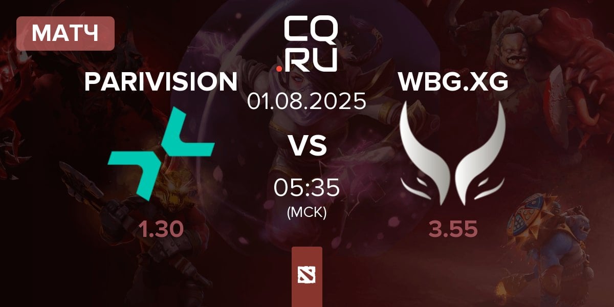 Матч PARIVISION vs Xtreme Gaming WBG.XG | 01.08