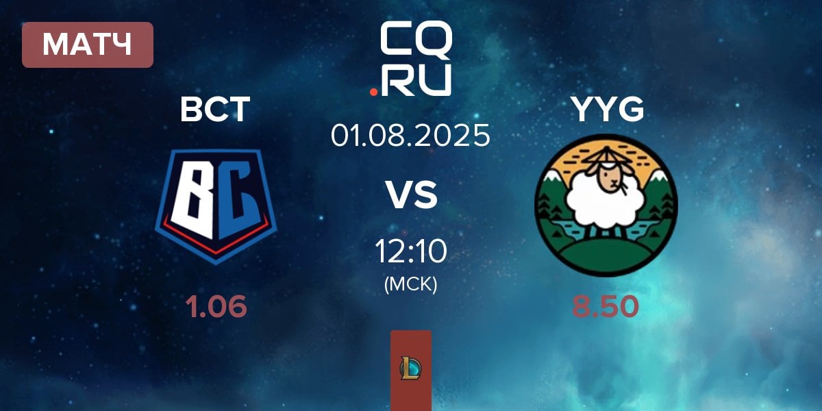 Матч Burning Core Toyama BCT vs Yang Yang Gaming YYG | 01.08