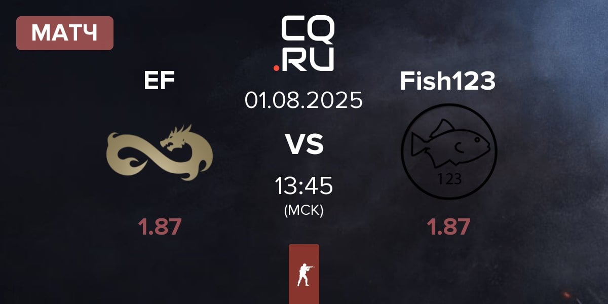 Матч Eternal Fire EF vs Fish123 | 01.08