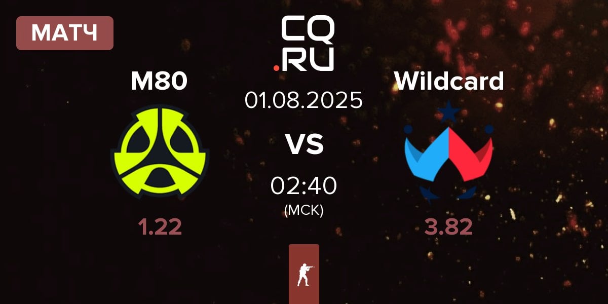 Матч M80 vs Wildcard Gaming Wildcard | 01.08