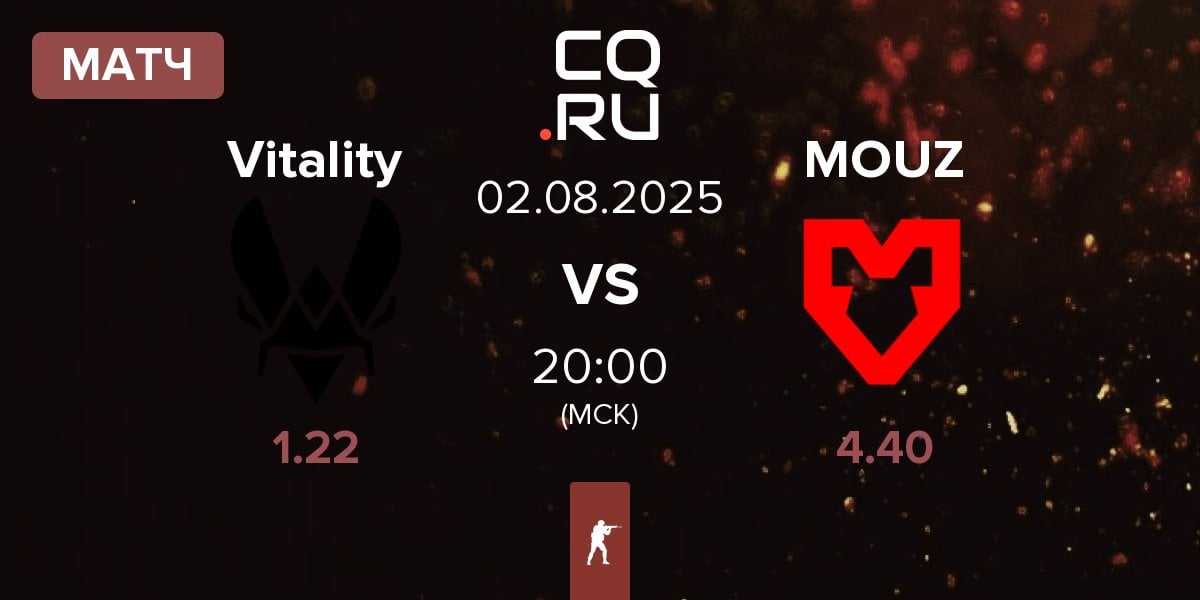 Матч Team Vitality Vitality vs MOUZ | 02.08
