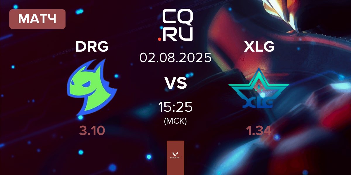 Матч Dragon Ranger Gaming DRG vs XLG Esports XLG | 02.08