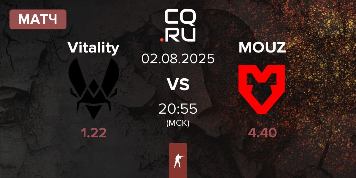 Матч Team Vitality Vitality vs MOUZ | 02.08