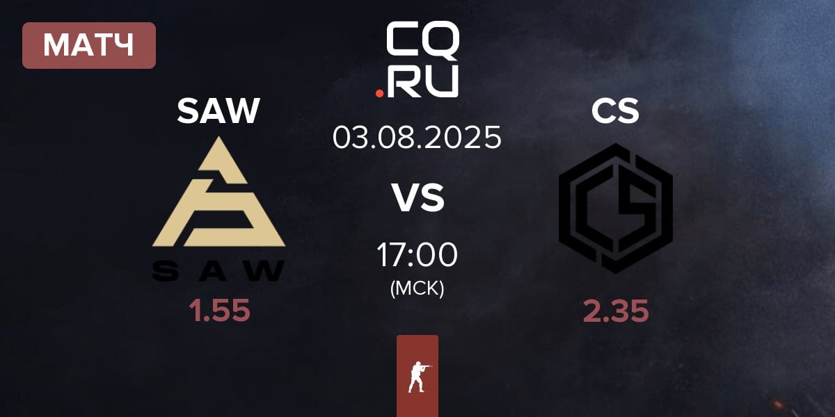 Матч SAW vs CYBERSHOKE Esports CS | 03.08