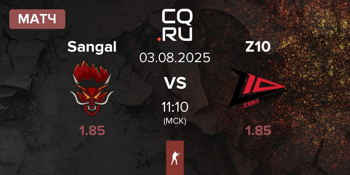Матч Sangal Esports Sangal vs Zero Tenacity Z10 | 03.08