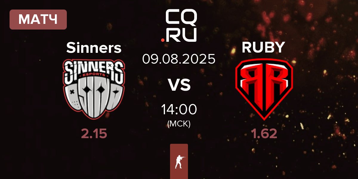 Матч Sinners Esports Sinners vs RUBY | 09.08