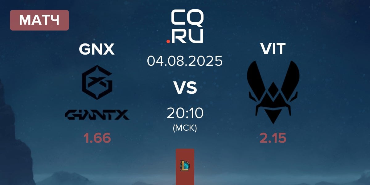 Матч GIANTX GNX vs Team Vitality VIT | 04.08