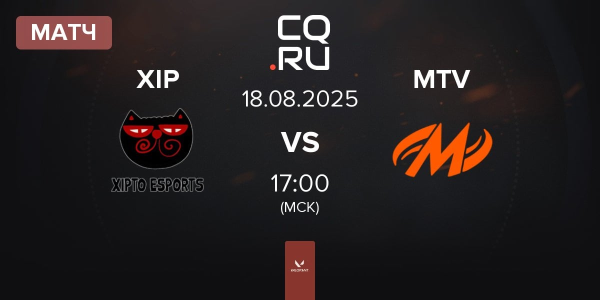 Матч Xipto Esports XIP vs Motiv Esports MTV | 18.08