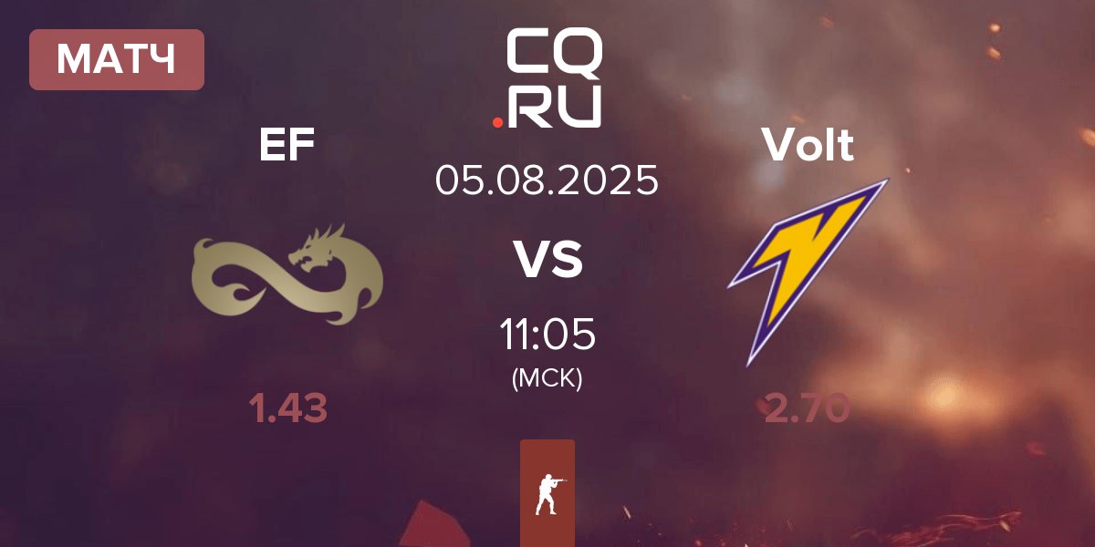 Матч Eternal Fire EF vs Volt | 05.08