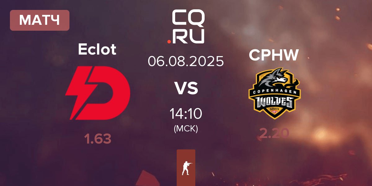 Матч Dynamo Eclot Eclot vs Copenhagen Wolves CPHW | 06.08