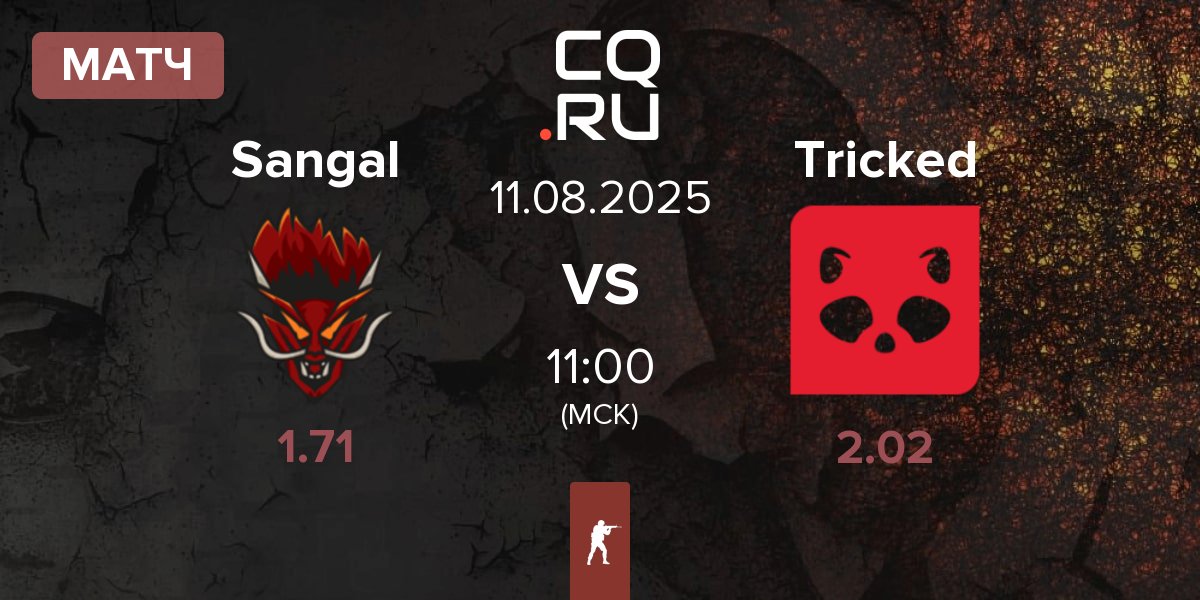 Матч Sangal Esports Sangal vs Tricked eSports Tricked | 11.08