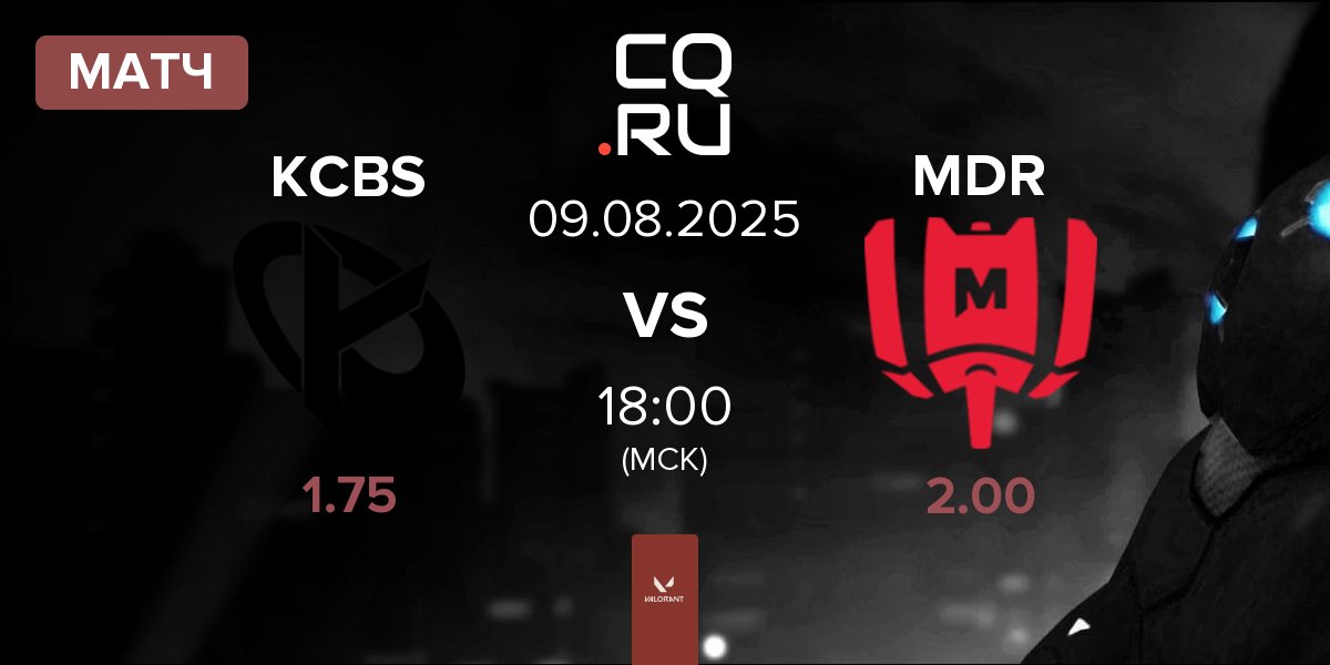 Матч Karmine Corp Blue Stars KCBS vs Mandatory MDR | 09.08