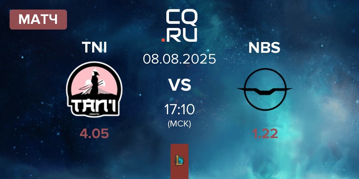 Матч Tan'i eSports CZ TNI vs Nightbirds NBS | 08.08